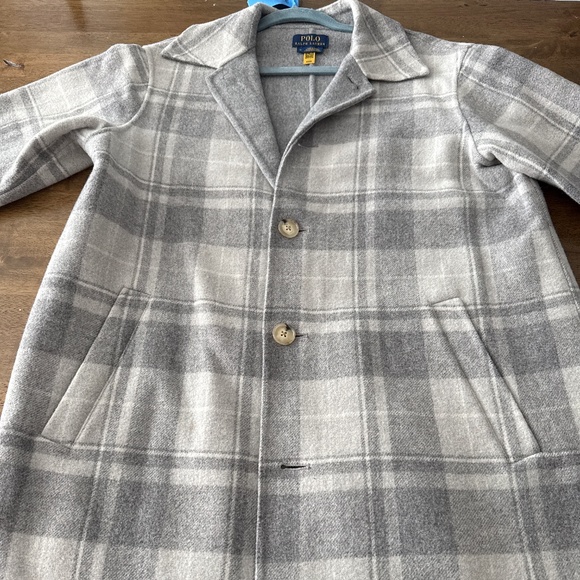 POLO RALPH LAUREN Women’s Plaid Wool-Blend Coat – Size M - Picture 1 of 3